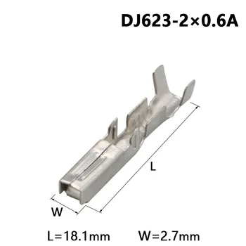 50GAB DJ623-2×0.6 auto savienotājs savienotājs termināls 2.0 ievietota pavasarī