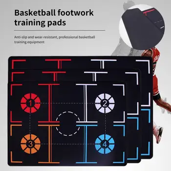 Atkārtoti Driblēt Mācību Atbalsta Portatīvo Viegli Tīrīšanai Eco-friendly Dribbling bumbas Kontroli Basketbola Pēdas Mat