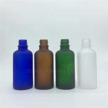 Ceļojumu Pudele 50ml Dzintara Zaļa, Zila Caurspīdīga Matēta Stikla Ēteriskās Eļļas pudeles,50cc Drošs pierādījums Pudeles Pilinātāju 10pcs/daudz Attēls 2