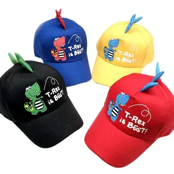 Doitbest Pavasara Bērnu Beisbola cepure Zēniem, Meitenēm Dinozauru stila Snapback regulēšana Bērniem, HipHop, Cepure, Saules klp 2 līdz 8 Gadu vecumam