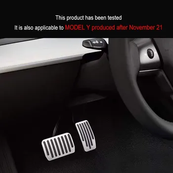 Par Tesla Model 3 Auto Pedāļu Uzlikas Ietver modelis 3 2022 pedāļi, Bez Slīdēšanas Darbības Pedāli Pad Auto Alumīnija Pedālis, kas Aptver Attēls 2