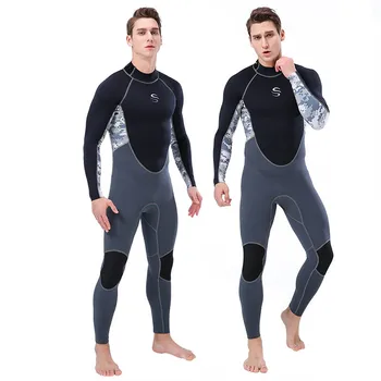 Ūdenslīdēju kostīms 2mm Neoprēna wetsuit vīriešiem pilna ķermeņa viengabala kostīmi, snorkeling, sērfošanu spearfishing wetsuit, ziemas siltuma peldkostīmi
